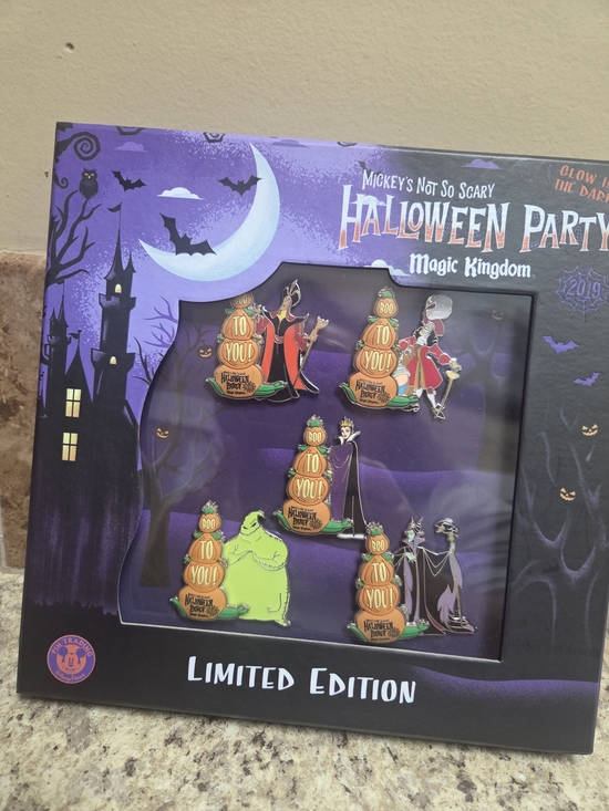 Disney Other - New In Box Disney Parks Official Halloween Party Pin Set Limited Edition 2019